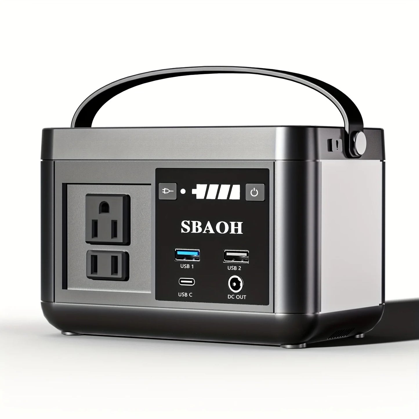Power Station LiFePo4 Battery, AC Outputs, for Travel and Camping