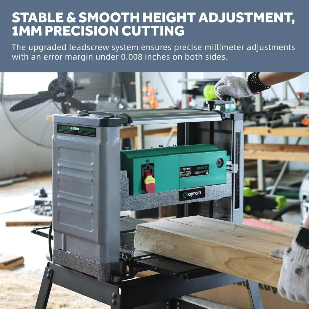 13-Inch Benchtop Thickness Planer for Woodworking