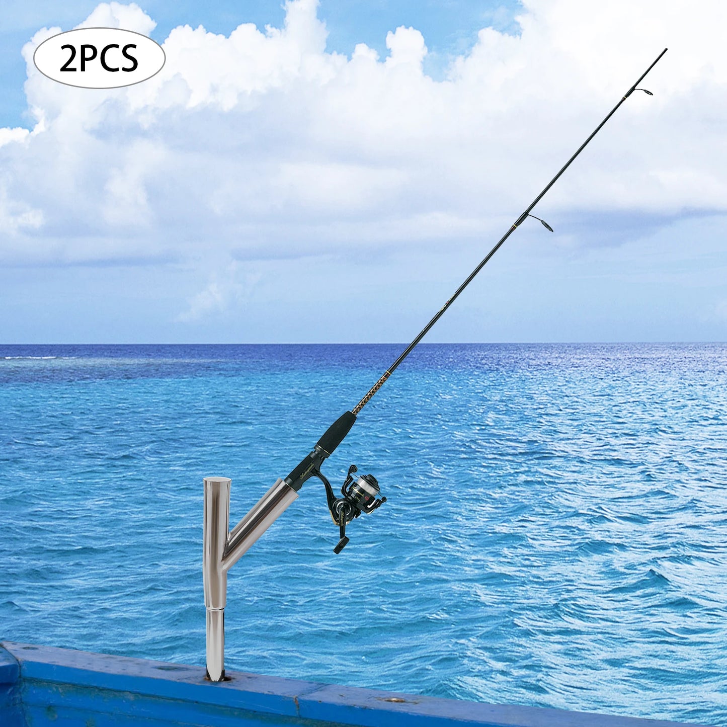Pair of Boat Outrigger Rod Holders Adjustable