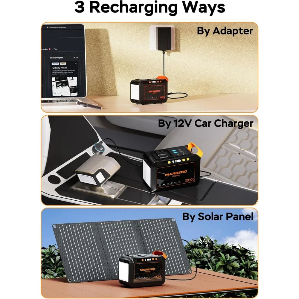 Portable Power Station with Solar Panels
