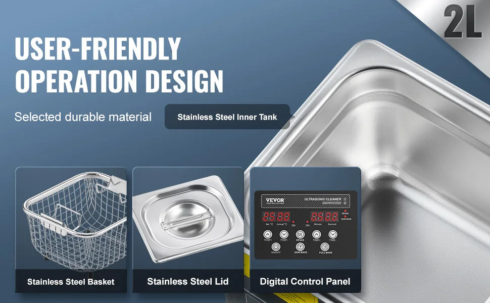 Digital Ultrasonic Cleaning Machine with Upgraded Degassing