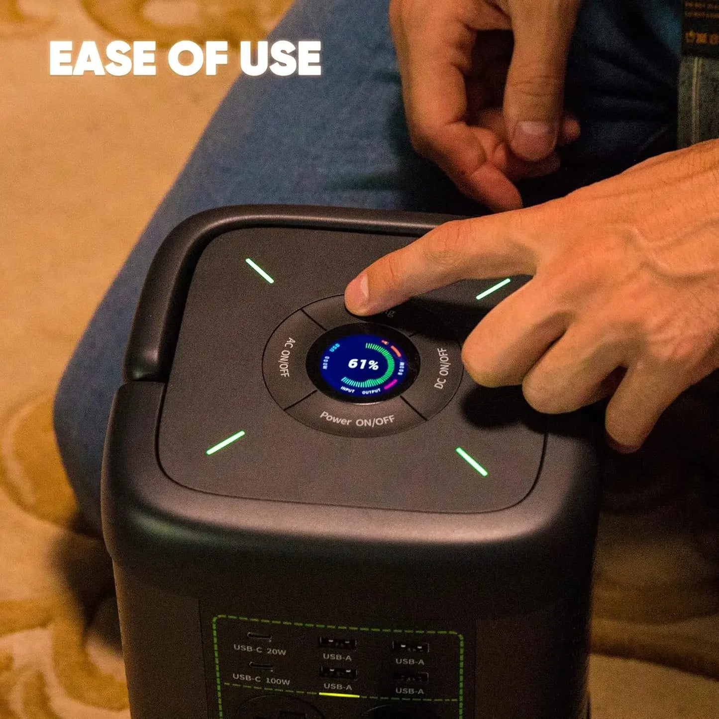 Portable Power Station 662Wh LiFePo4 Batteries