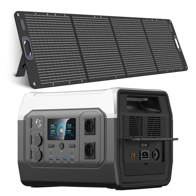 1800w Portable Power Station with 200w Solar Panel