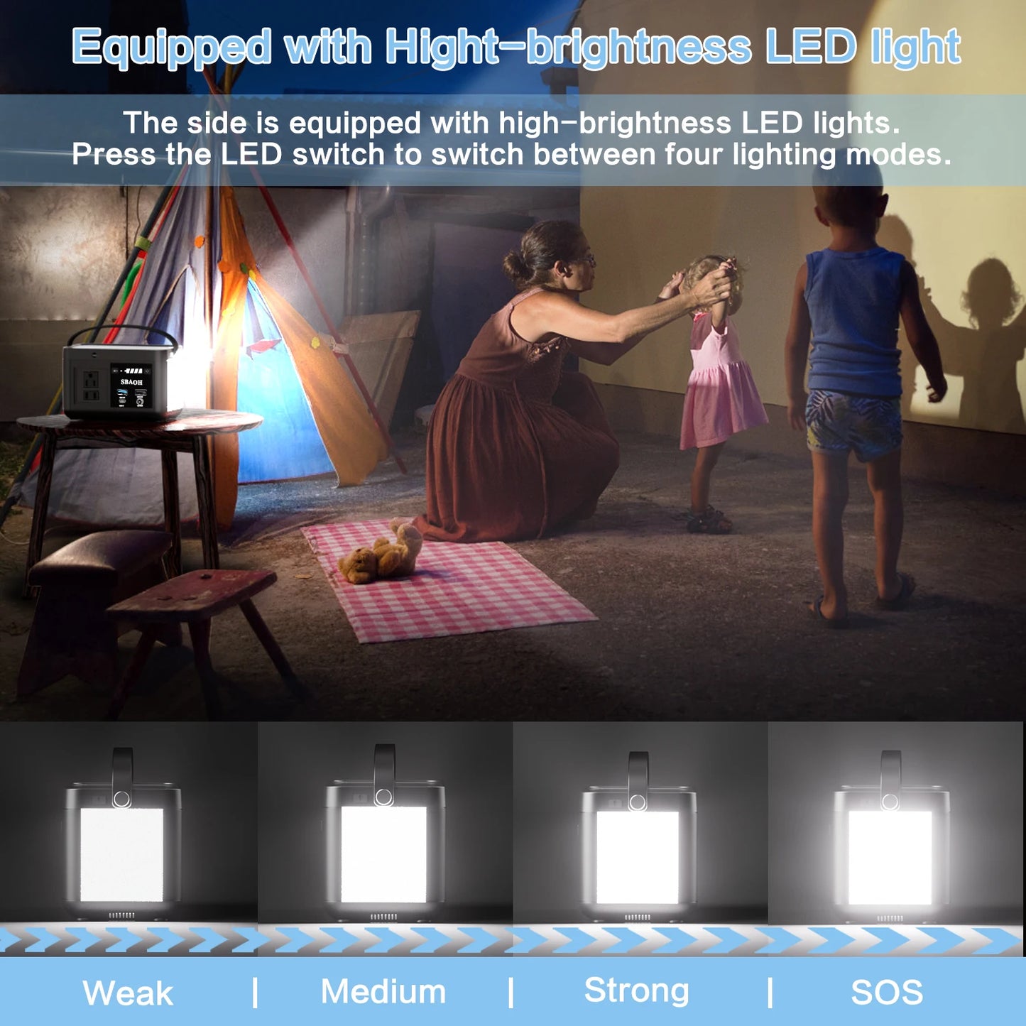 88.8Wh,Camping Power Station, 120W AC Output