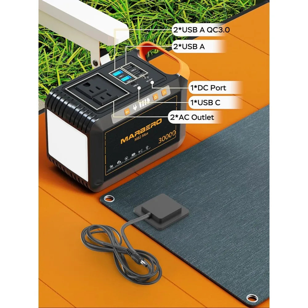 Portable Power Station with Solar Panels
