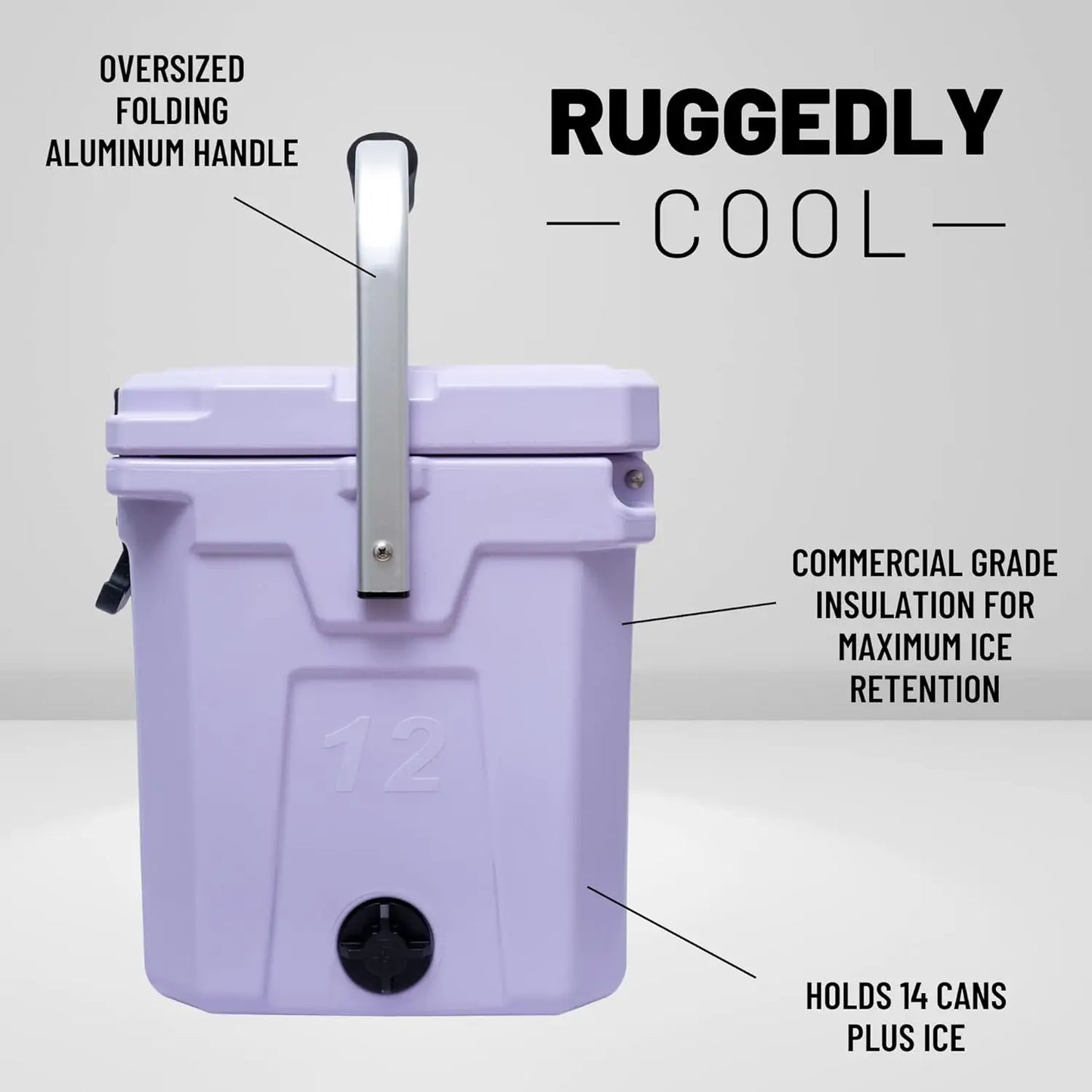12L-12.6 Quart Portable Hard Ice Chest