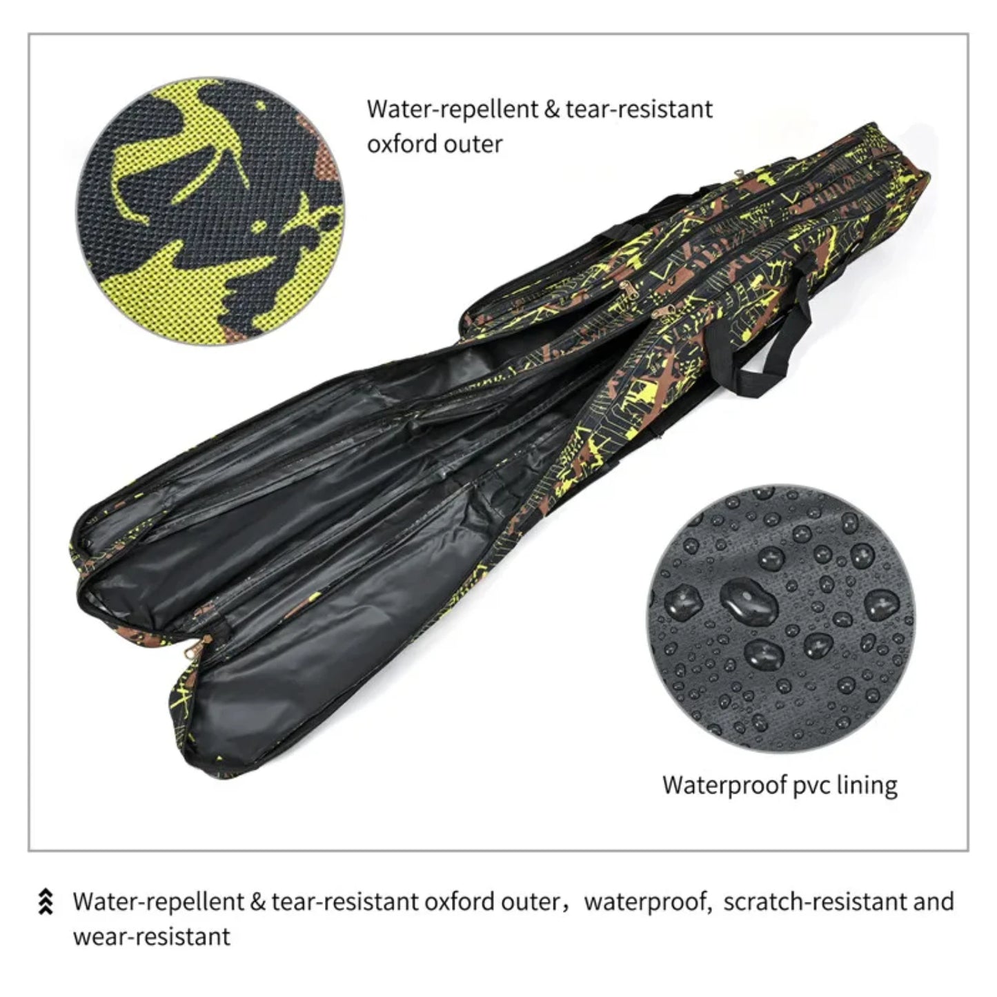 1.3m 2-layer foldable large belly fishing rod h0lder