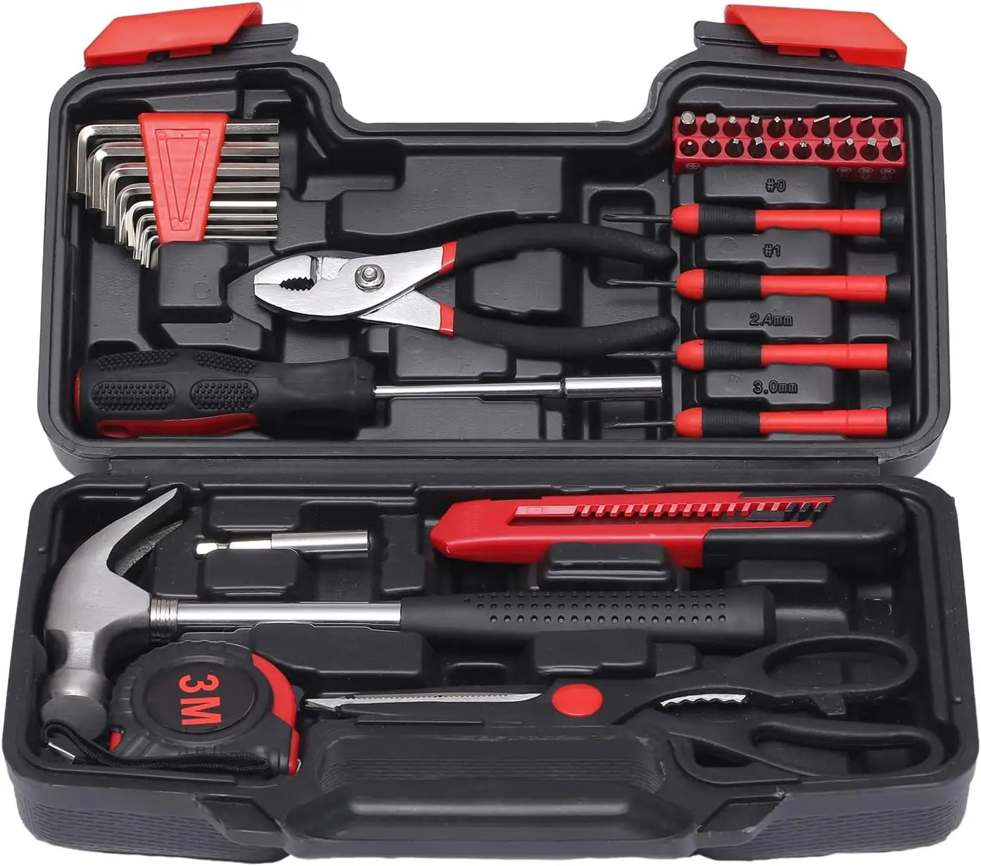 Small Basic Home Tool Set with Plastic Toolbox
