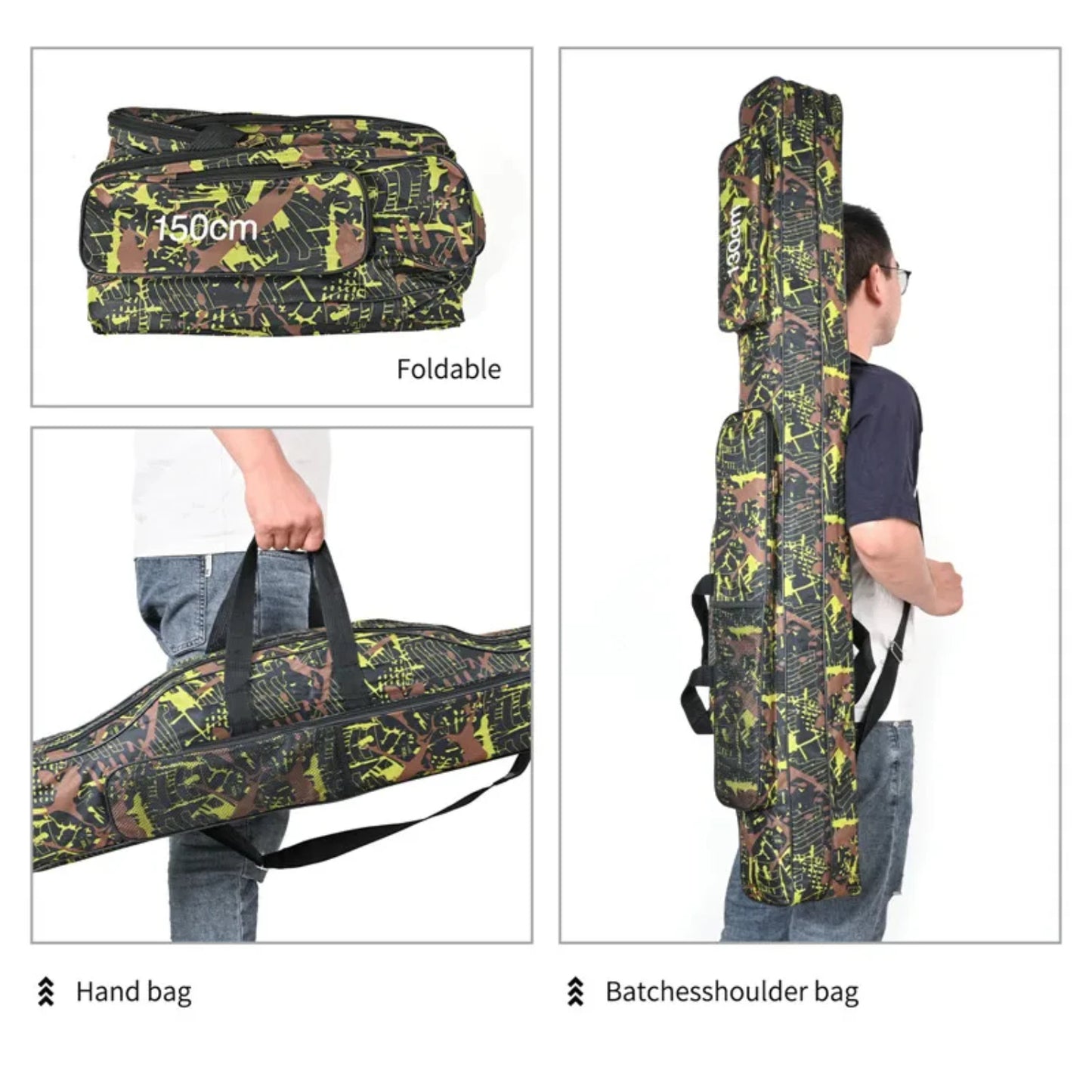 1.3m 2-layer foldable large belly fishing rod h0lder