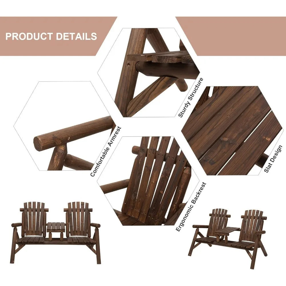 Adirondack Chair, with Table,