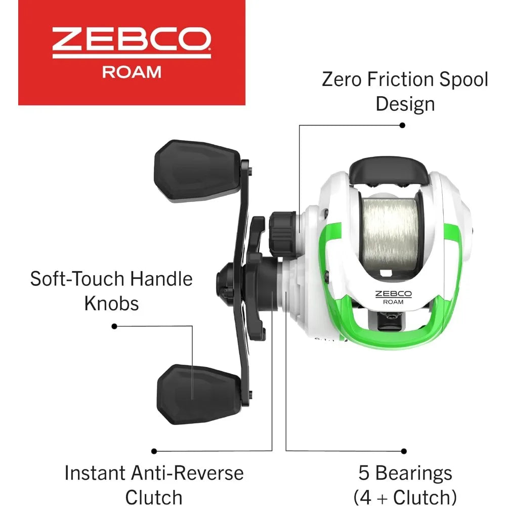 Roam Baitcast Reel and Fishing Rod Combo