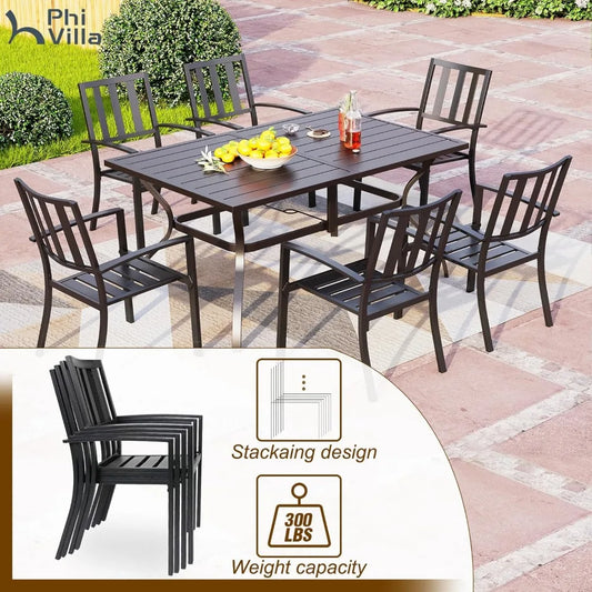 7 Piece Outdoor Dining Set for 6,