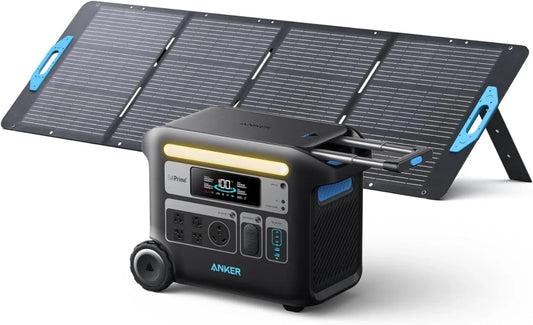Power House 2048Wh  Prime Solar Generator, w/200W Solar Panel,
