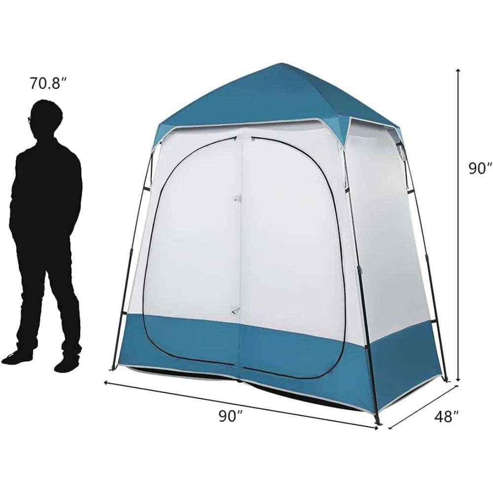 2 Room Shower,  Changing Room, portable Toilet Tent, With carry bag