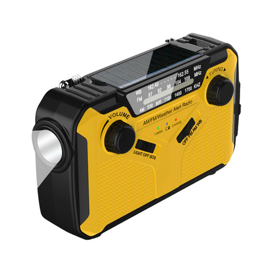 Emergency Radio, Solar, Hand Crank, Charging Power Bank