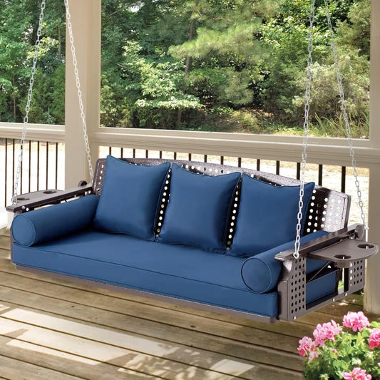 3 Seat Porch Swing, with Cup Holders
