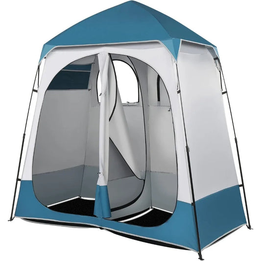 2 Room Shower,  Changing Room, portable Toilet Tent, With carry bag