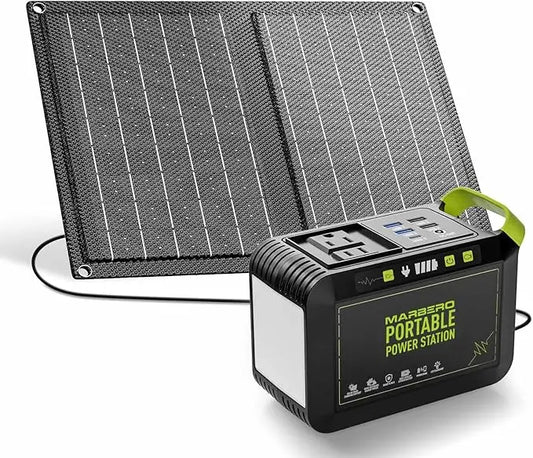 Portable Power Station with Solar Panels