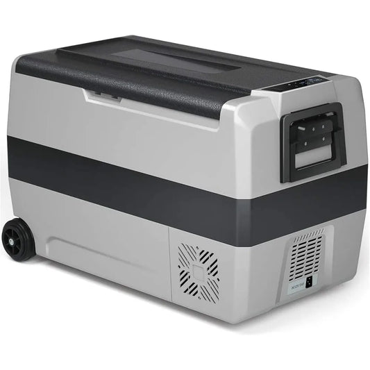 Car Refrigerator w/Wheels, 53-Quart Electric Cooler