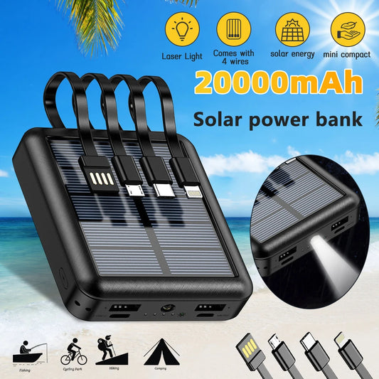 20000mAh Solar Power Bank Charger