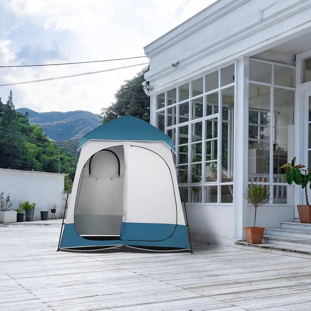 2 Room Shower,  Changing Room, portable Toilet Tent, With carry bag