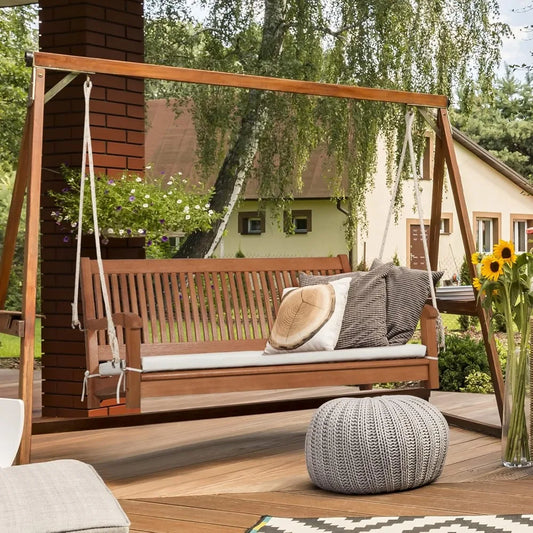 2 person Porch Swing, with Hanging Ropes,