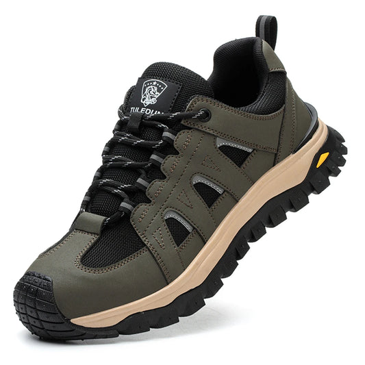 Steel Toe Shoes Comfortable Work Shoes, Lace Up