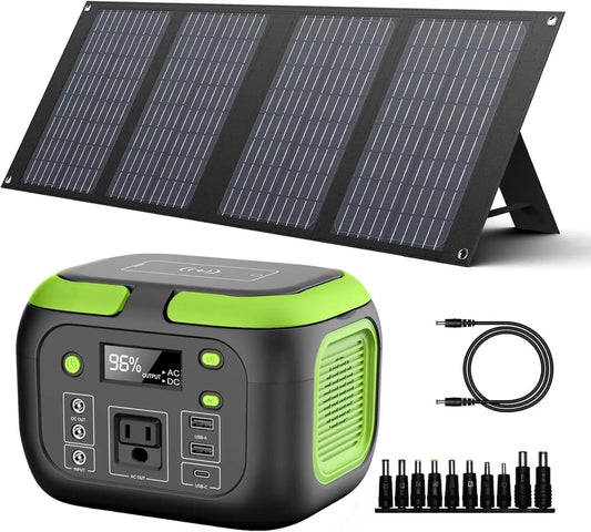 200W Portable Power Station with 40W Solar Panel